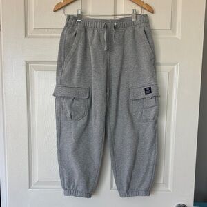 Gray Kids Casual Cargo Pants